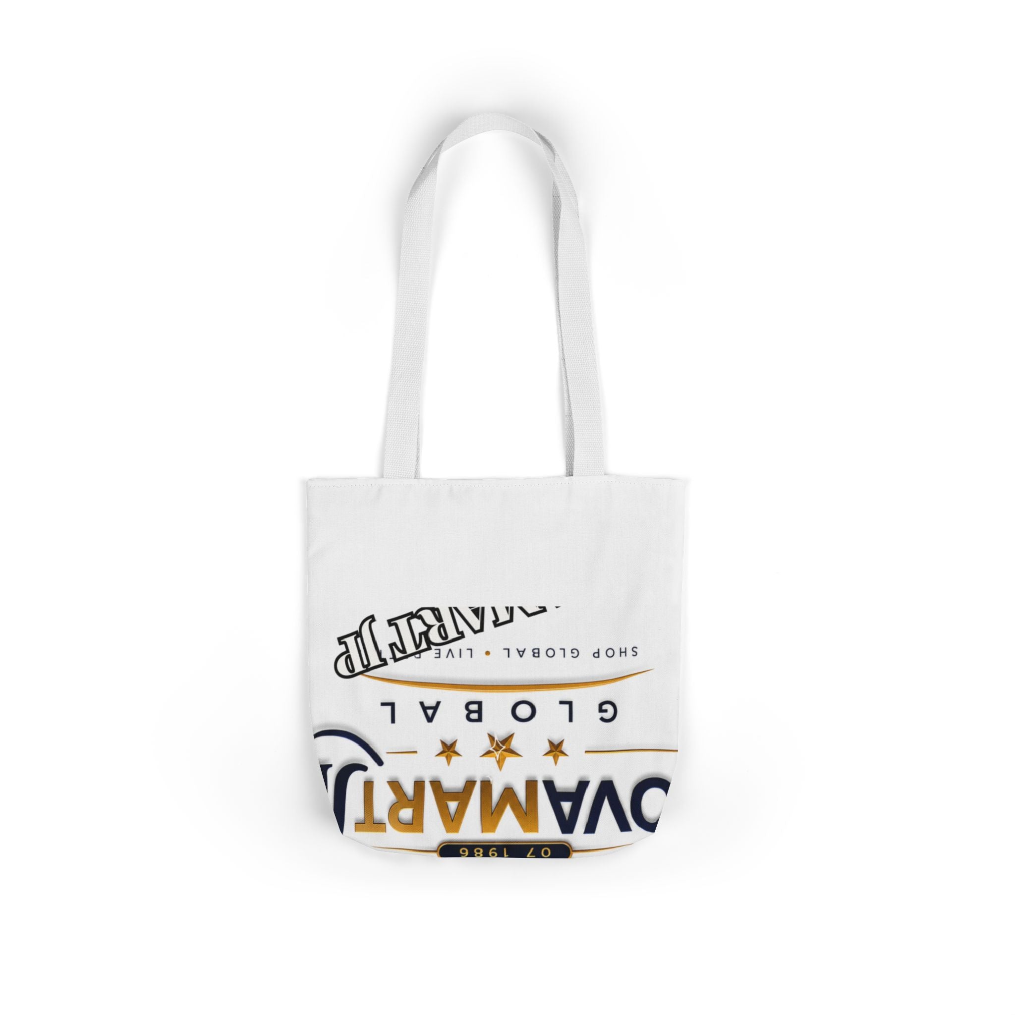 Global Shopper Logo Canvas Tote — JP Emblem Eco Bag