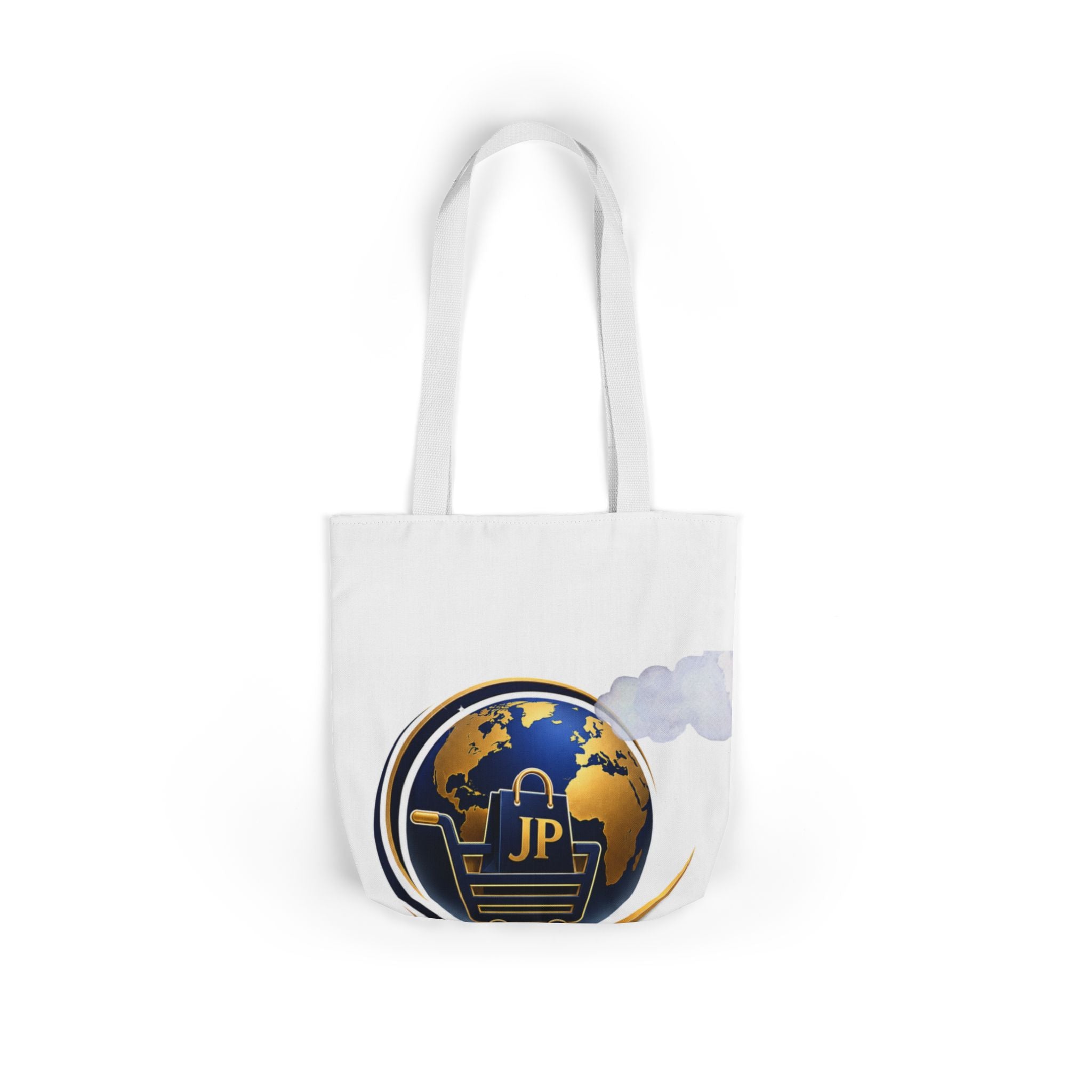 Global Shopper Logo Canvas Tote — JP Emblem Eco Bag