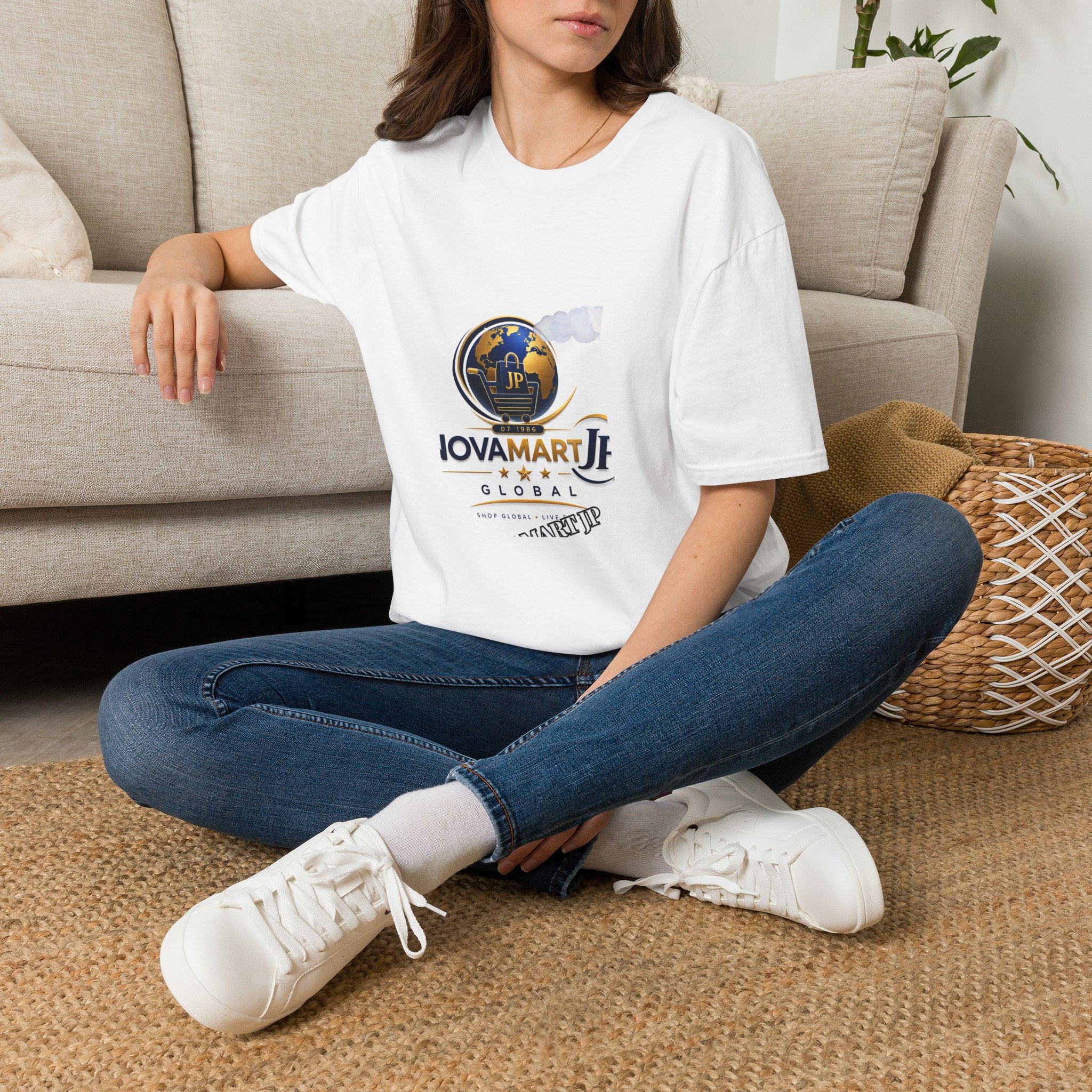 Global Globe Logo T-Shirt — LovaMart JP Branded Tee
