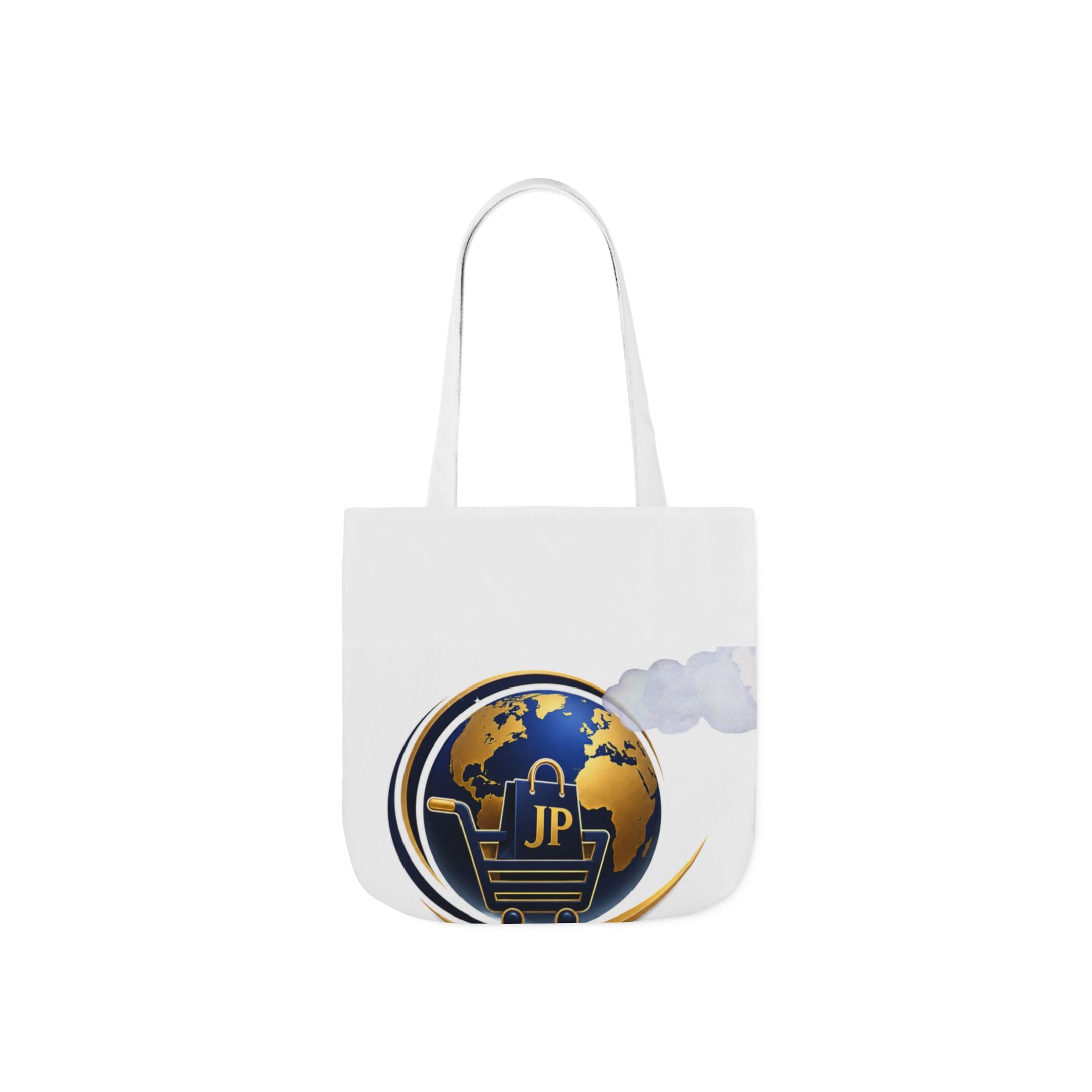 Global Shopper Logo Canvas Tote — JP Emblem Eco Bag