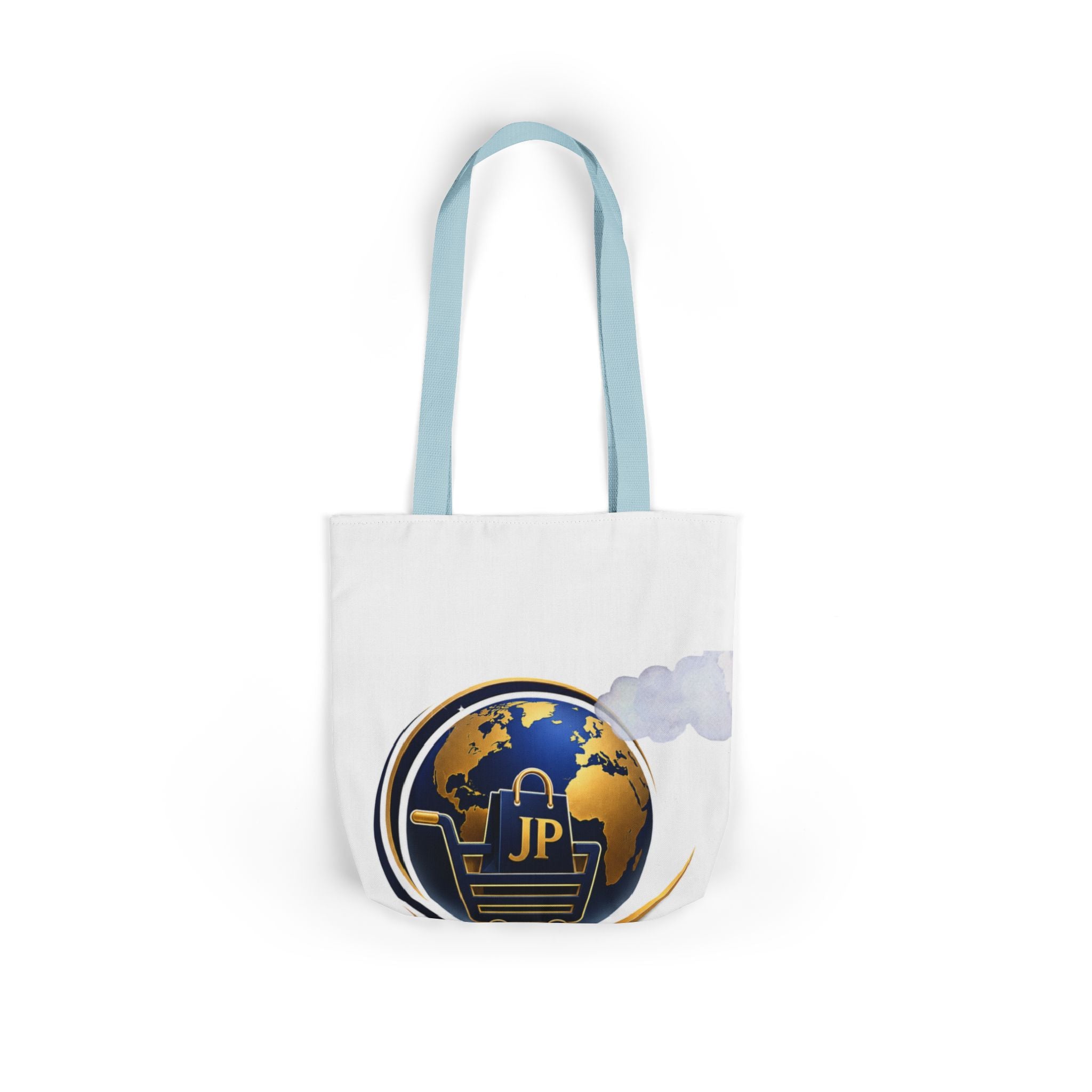 Global Shopper Logo Canvas Tote — JP Emblem Eco Bag