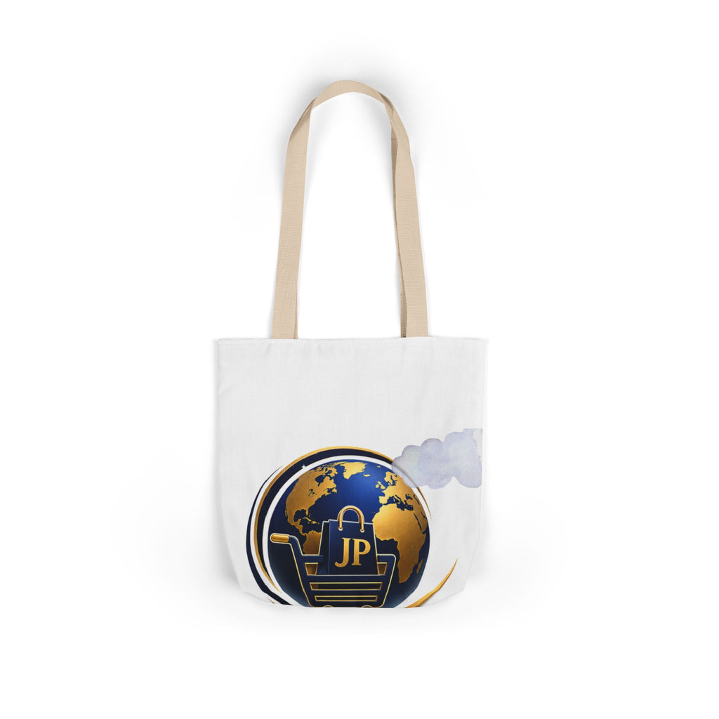 Global Shopper Logo Canvas Tote — JP Emblem Eco Bag