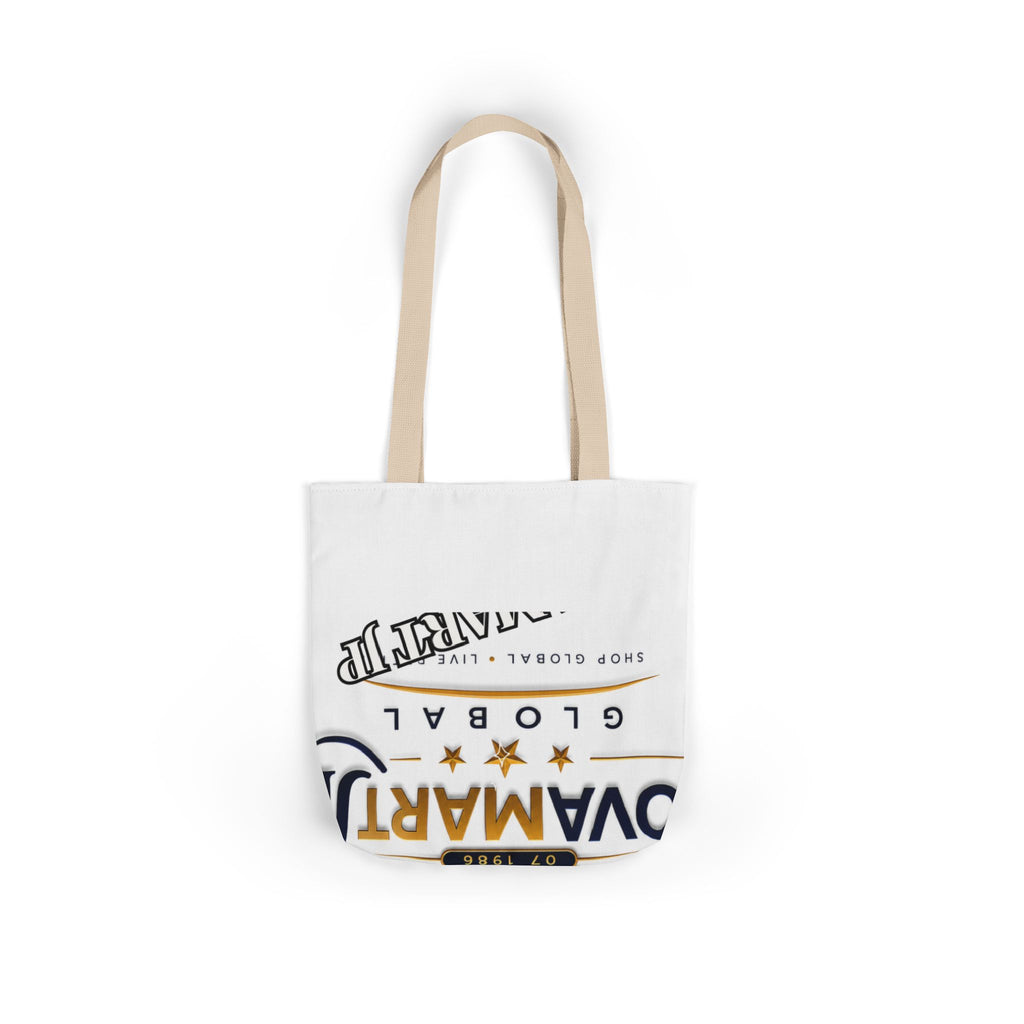 Global Shopper Logo Canvas Tote — JP Emblem Eco Bag
