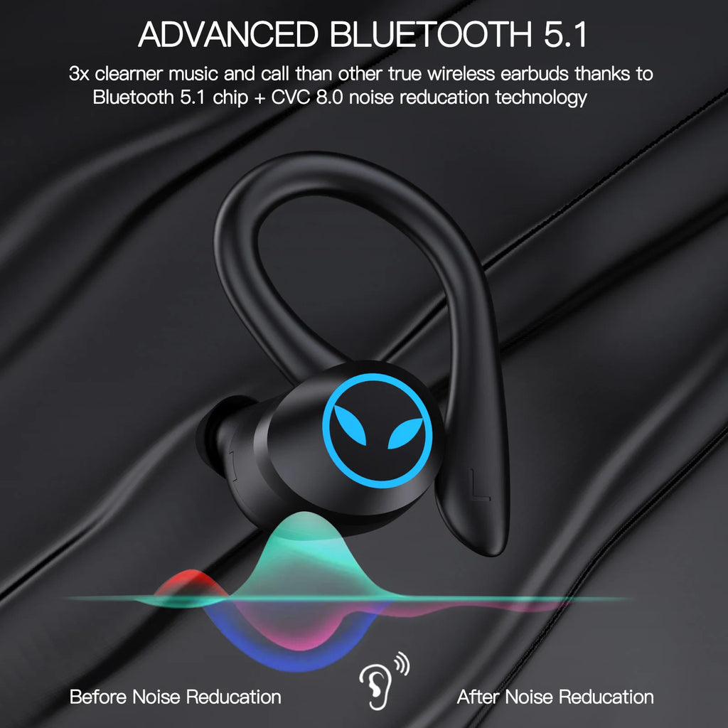 TWS Wireless Earphones Bluetooth-compatible 5.4 Headphones IPX7 Waterproof Earbuds LED Display HD Stereo Mic for Xiaomi iPhone