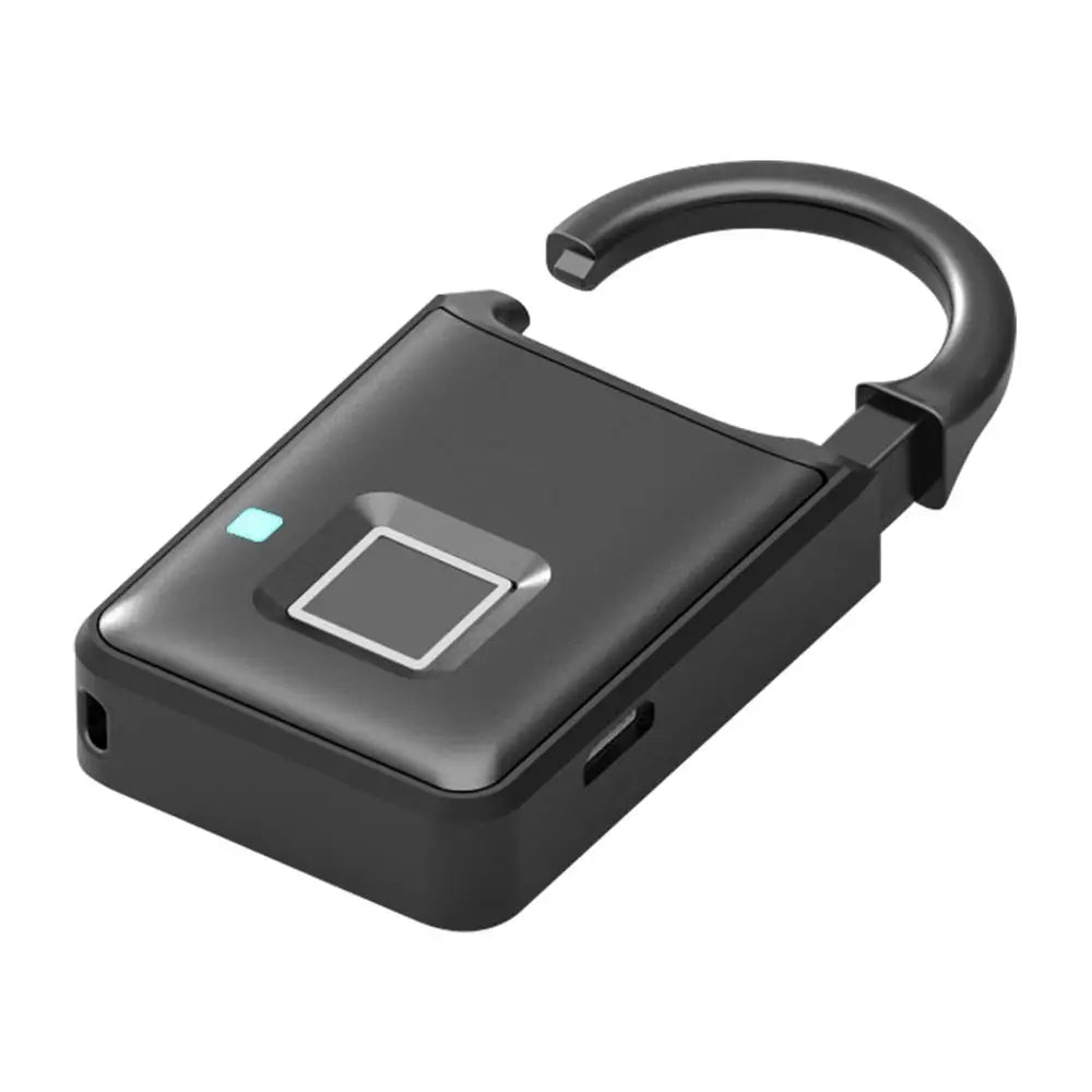 Fingerprint Lock Smart Padlock Thumbprint Door Padlocks Portable Anti-Theft Fingerprint Lock for Bag Drawer Suitcase