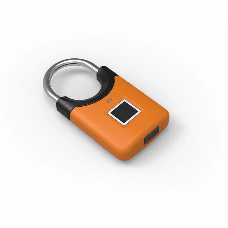 Smart Fingerprint Padlock Mini Electronic Security Locker Fingerprint Lock Anti-Theft USB Charge For Bike Gym Locker Luggage