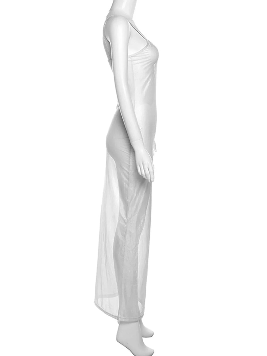 Sexy see through maxi slip summer dress women 2025 bodycon night club birthday party dress ladies long evening dresses vestidos