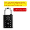 Bluetooth Waterproof Smart Padlock Fingerprint and Combination Lock Electronic Lock for Doors Windows Lockers and Luggage