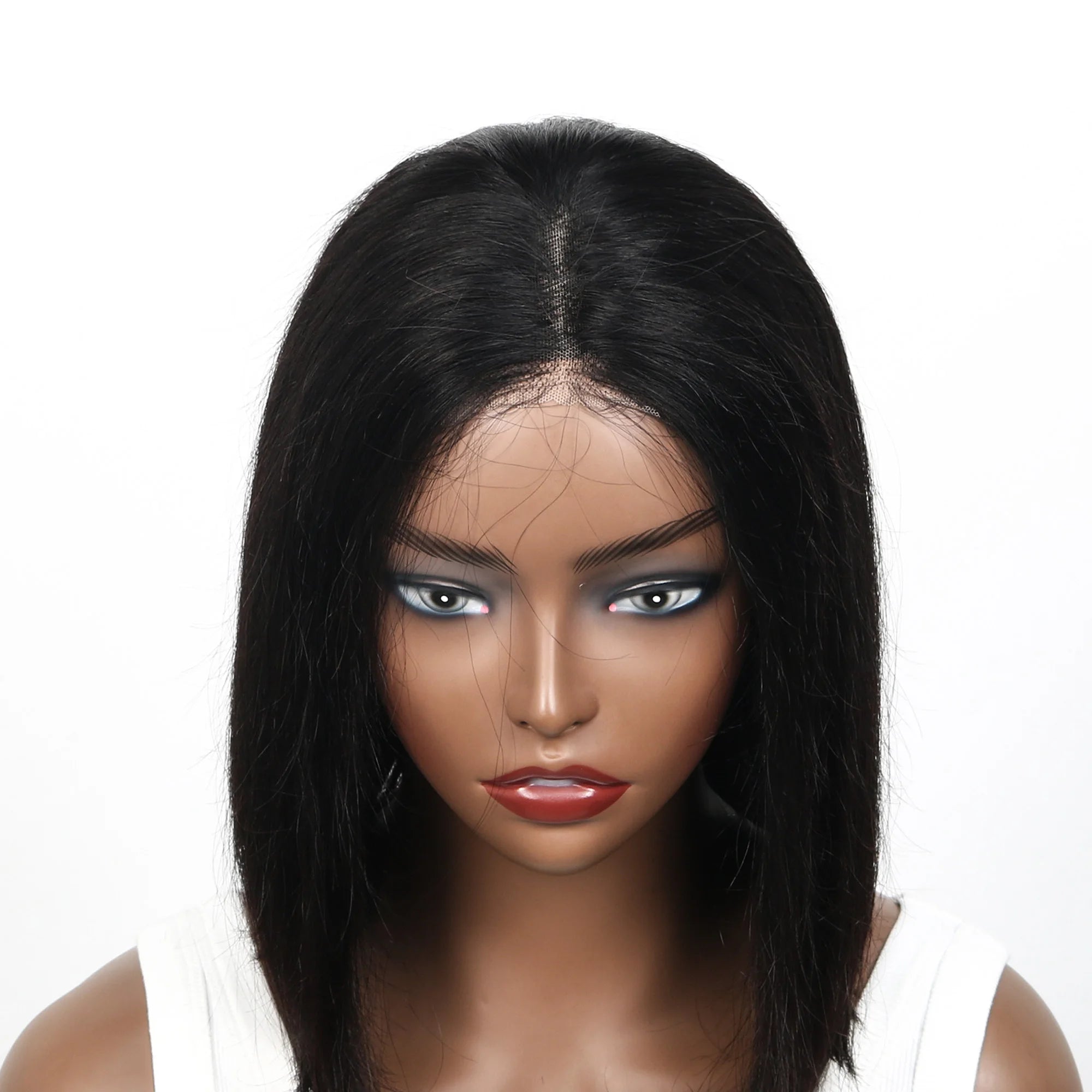 Wear and Go Glueless Wigs Human Hair PrePlucked Pre Cut 6x4 Straight Lace Closure Wigs Ready to Wear Wigs For Women 180 Density