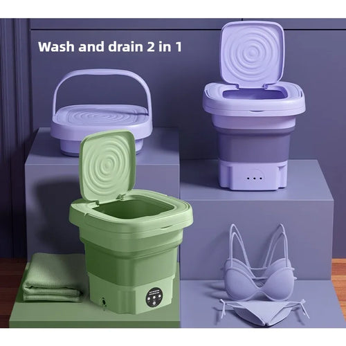 Best-selling folding washing machine - portable and simple - ideal for quick cleaning of underwear, socks during business trips.
