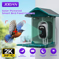 JOOAN 2K Solar Powered Smart Bird Feeder Camera Wireless Outdoor Bird Watching Color Night Vision Low Power Battery Camera