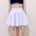 Bodycon High Wiast Wrap Pleated Skirt Sexy Dress  A-line Long Night Club Party Wear Casual Mini Skirts for Woman Black White