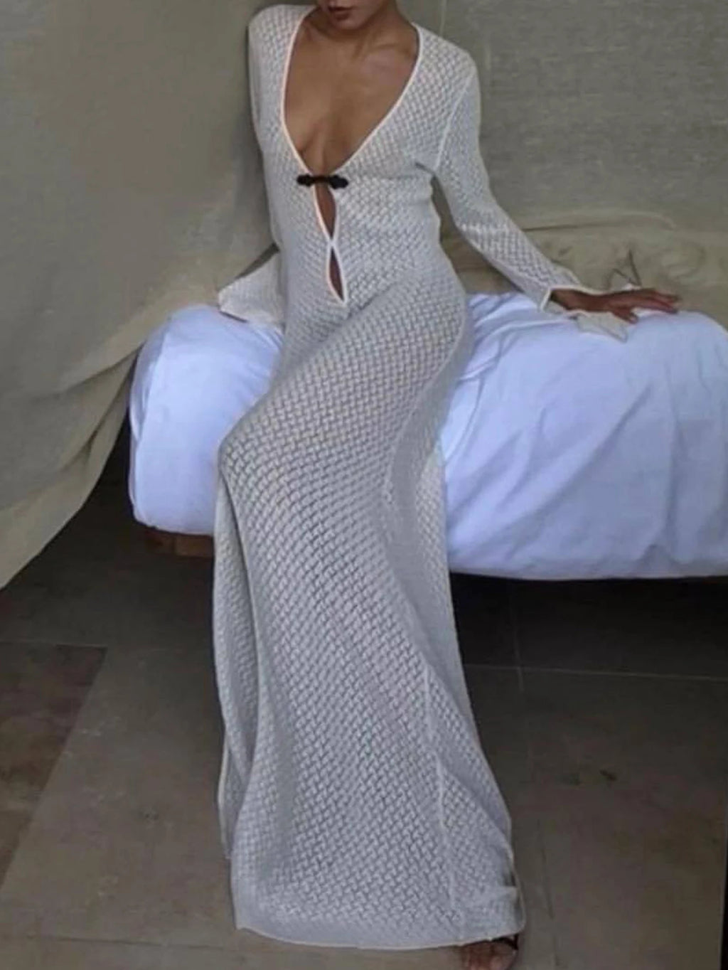 Sexy white maxi summer dress women casual evening dresses for woman see through beach vacation birthday party long dress vestido
