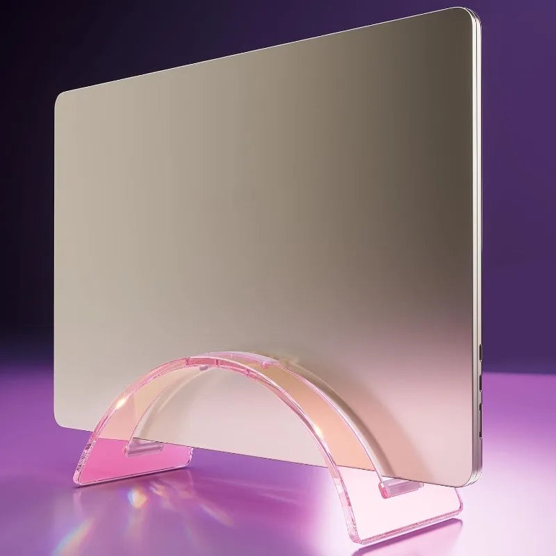 Acrylic Desktop Stand Portable Acrylic Stand Acrylic Vertical Laptop Stand with High Stability for Personal for Organizing