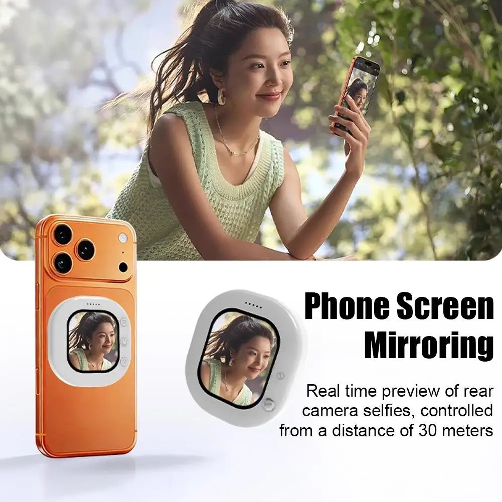 Mini Wireless Magnetic Phone Screen Projector Mobile Phone Rear Camera Selfie Video Camera For Vlog Live Selfie Screen