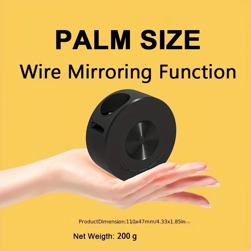 Mini circular projector YT200. High definition projector. Pocket projectors are convenient to carry.