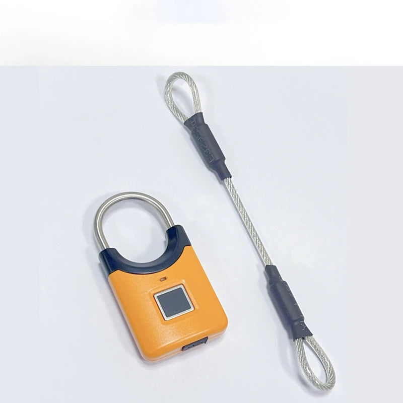 Smart Fingerprint Padlock Mini Electronic Security Locker Fingerprint Lock Anti-Theft USB Charge For Bike Gym Locker Luggage