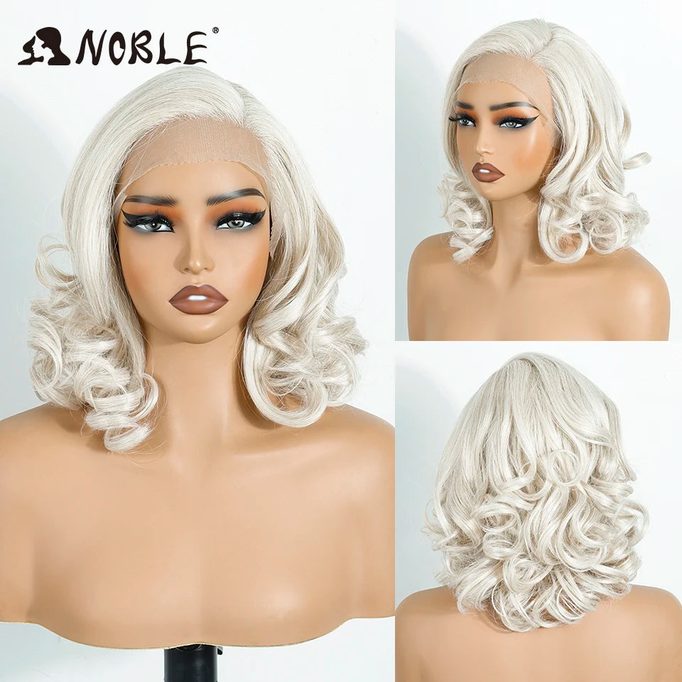 Noble Synthetic Lace Front Wig Wavy Lace Wig Ombre Lace Front Wig Cosplay Wig Natural Wigs For Women Lace Wig synthetic Lace Wig