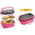 Double-layer Lunch Box Student Office Worker Bento Box Outdoor Picnic Fruit Food Container Light Salad Reducing Meal Lunch Bags