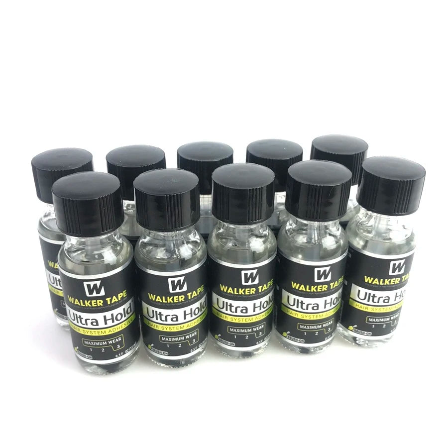 Ultra hold Walker tape hair glue for lace wig 15ml bond hold lace wig glue waterproof men's toupee glue hair glue for lace wig
