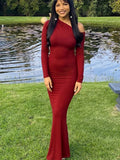Women's Dresses Autumn New Sexy One-Shoulder Red Dress Streetwear Fashion Casual Slim Elegant Female Club Knitted Dress Clothing