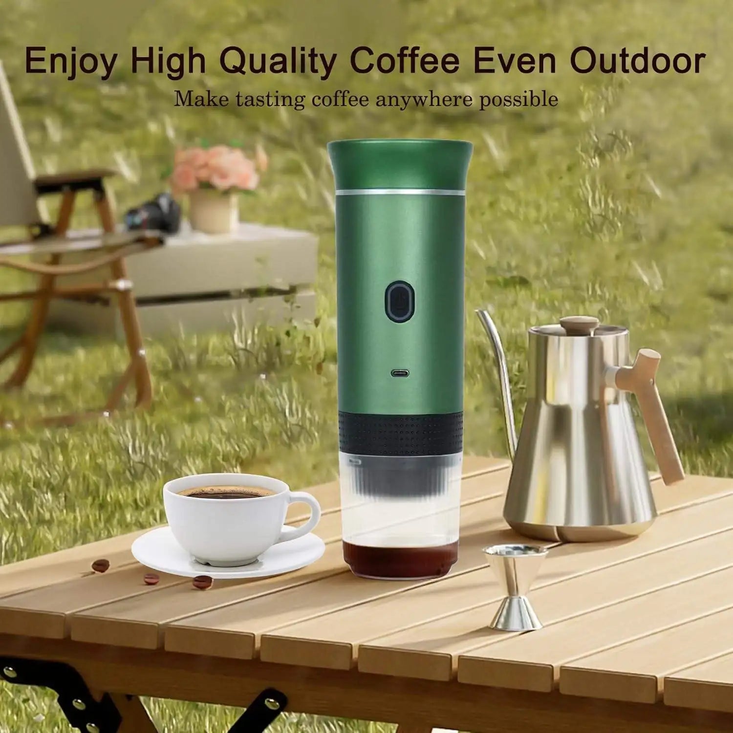 Portable Electric USB Powered Espresso  Outdoor Coffee Capsule Automatic Coffee Machine for Both Hot Cold Water Easy to Use