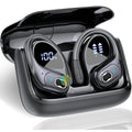 Wireless Earbuds 5.4 Bluetooth Headphones Sports Ear Buds with Earhooks 75H Playtime Wireless Headphones for Workout Waterproof