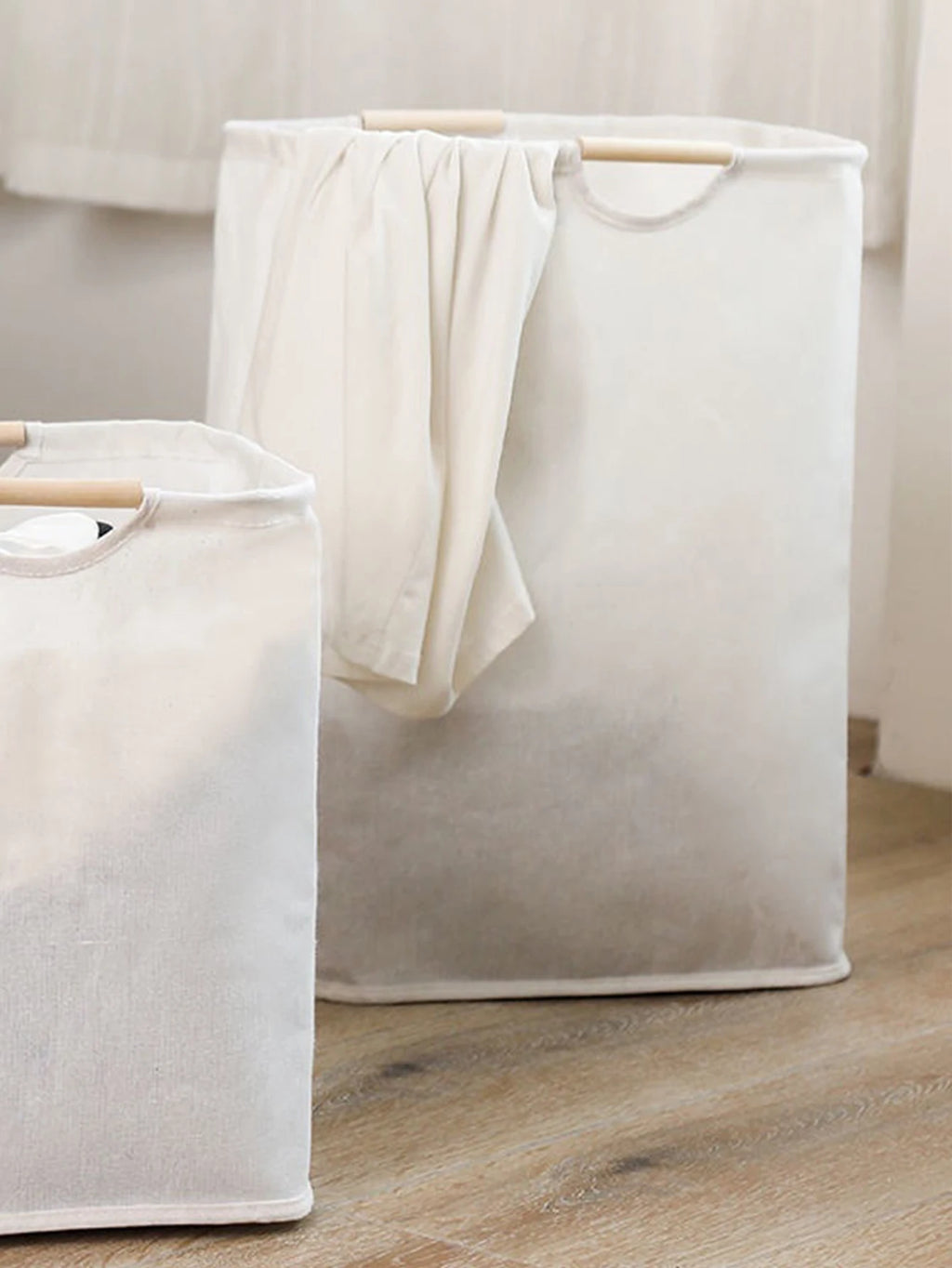 Foldable Laundry Hamper Portable Fabric Dirty Clothes Basket Clothes Storage Basket Household