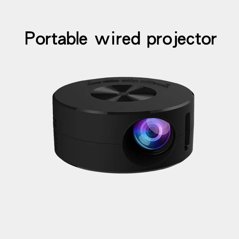 Mini circular projector YT200. High definition projector. Pocket projectors are convenient to carry.