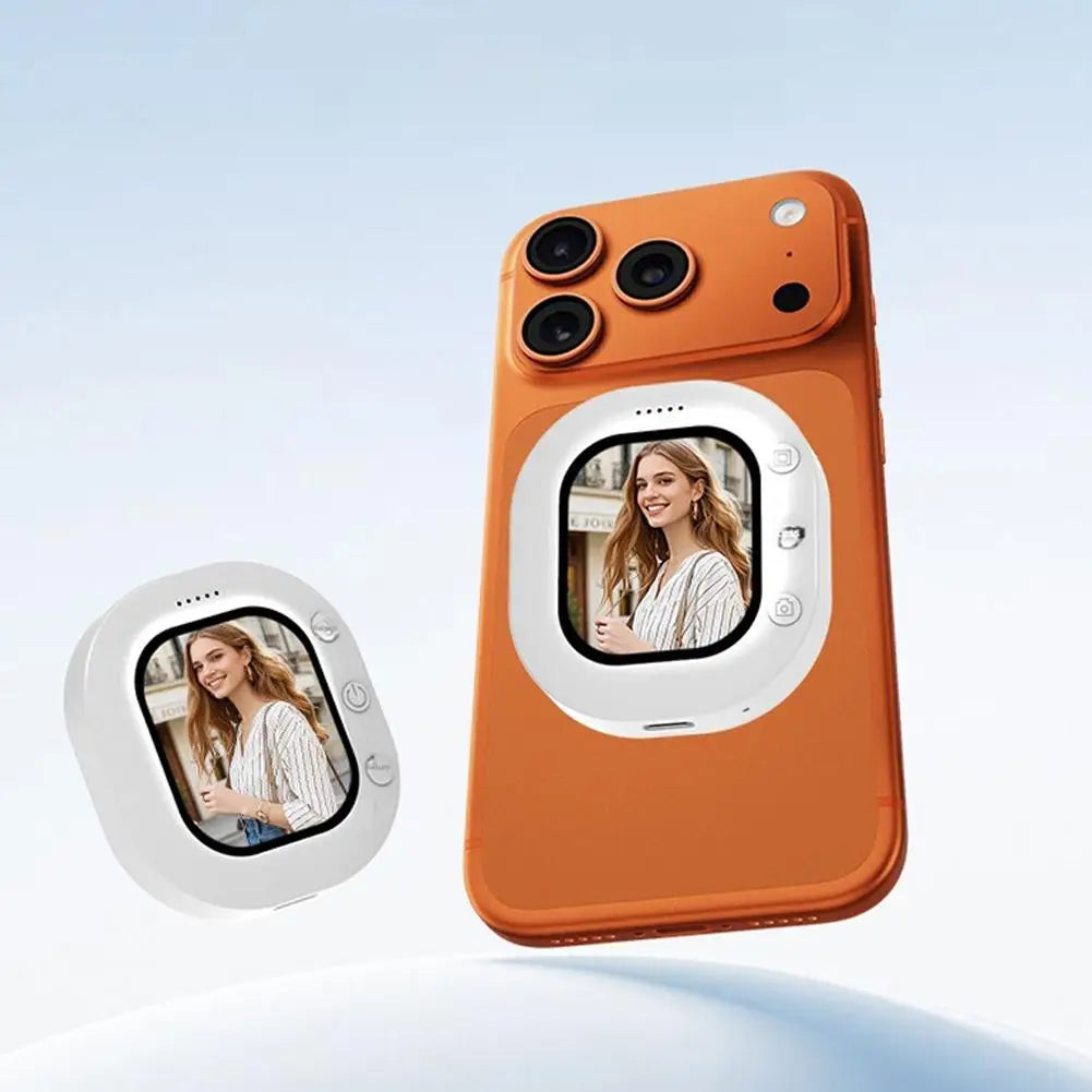 Mini Wireless Magnetic Phone Screen Projector Mobile Phone Rear Camera Selfie Video Camera For Vlog Live Selfie Screen