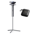 Mini ZIP Tri-Fold Truly Portable DLP Projector with PowerPlay Stand & Bag,Outdoor Mini Projector One-Click Screen Mirroring
