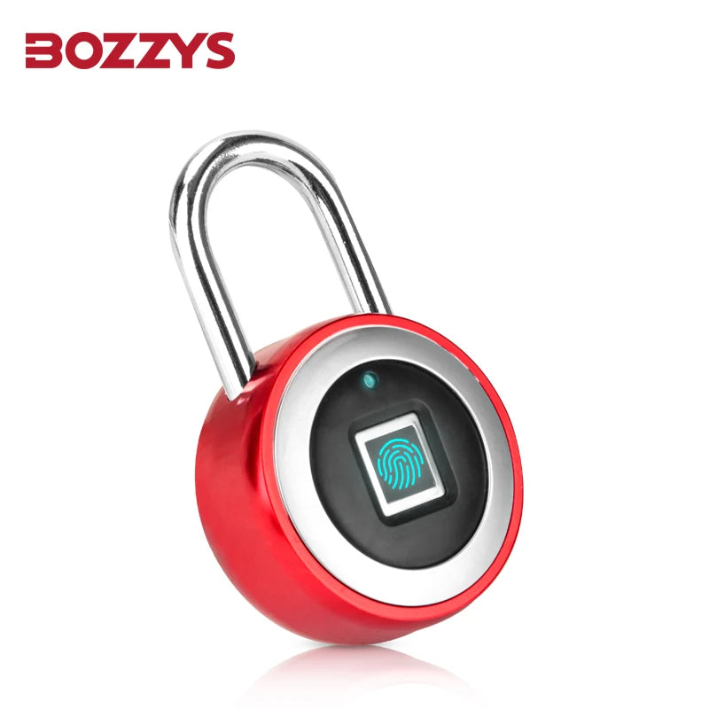 Smart Lock Fingerprint Padlock IP68 Waterproof 0.5s Unlock 20 Fingerprints USB Rechargeable for Luggage Gym Office Safe