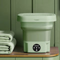 8L Portable Foldable Washing Machine Mini Laundry Washer Spin Dryer for Socks Underwear Panties Home Use