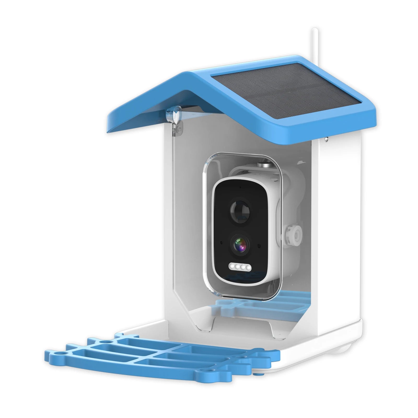 Ultra HD 5MP Smart Bird Feeder Camera - Full-Color Night Vision for Enhanced Bird Observation AI Tracking 24/7 Recording