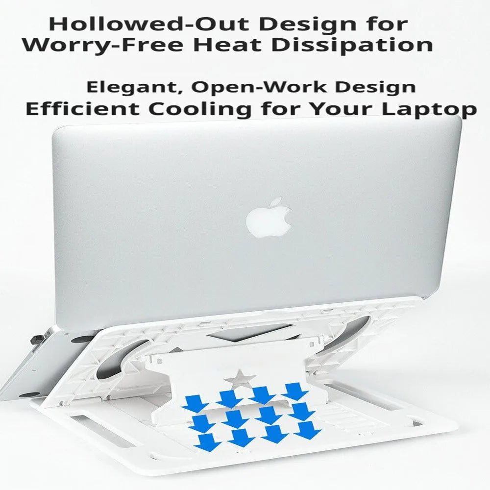 Collapsible and Adjustable Laptop Stand, Portable Ergonomic Laptop 360-Degree Rotating Object-holding Elevation Stand