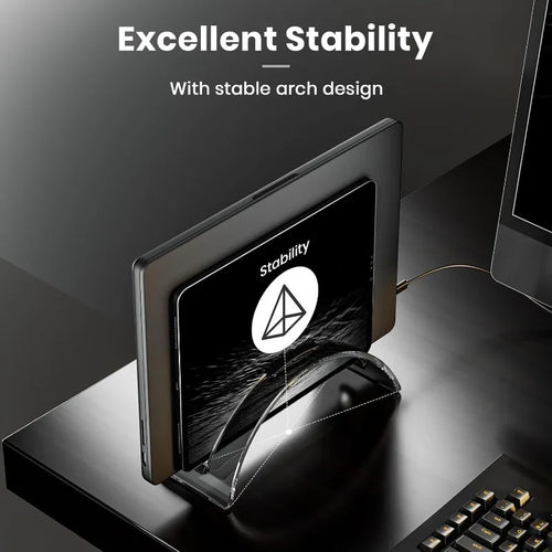 Acrylic Desktop Stand Portable Acrylic Stand Acrylic Vertical Laptop Stand with High Stability for Personal for Organizing