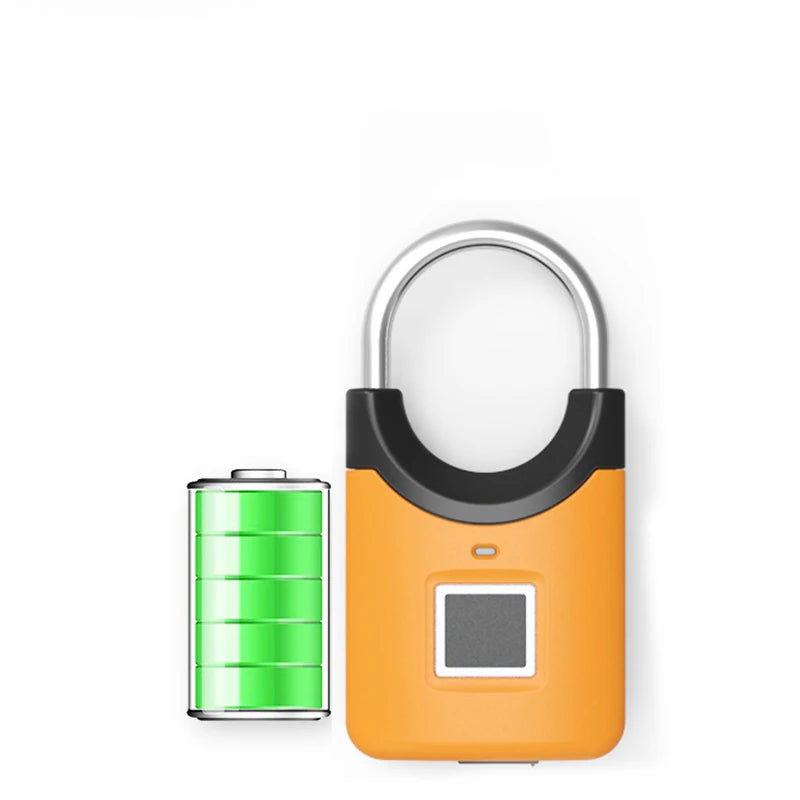 Smart Fingerprint Padlock Mini Electronic Security Locker Fingerprint Lock Anti-Theft USB Charge For Bike Gym Locker Luggage