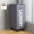 Foldable Laundry Hamper with Wheels Large Capacity Bathroom Dirty Clothes Basket Rolling Storage Cart Laundry Organizer Bin
