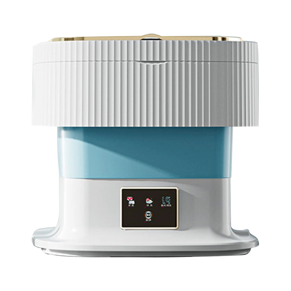 Foldable Camping Washing Machine 11.5L Portable Small Mobile Washing Machine with Spin Dryer for Socks Underwear Baby Clothes