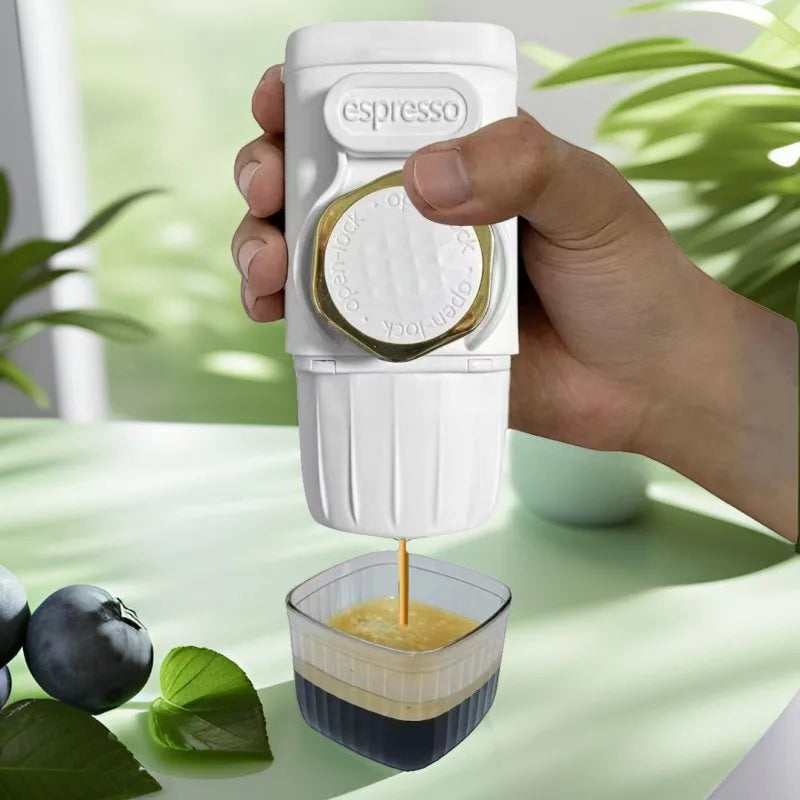 Portable Hand Press Coffee Machine Italian Capsule Coffee Powder Home Travel Outdoor Small Espresso Pocket Coffee Machine