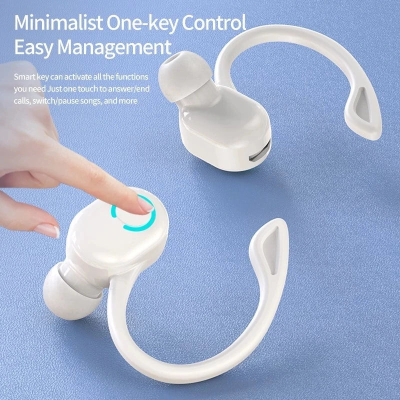 1PCS Wireless Headphones Bluetooth 5.0 Earphones With Mic Single in-Ear Sport Waterproof TWS Earbuds Bluetooth Handsfree Headset
