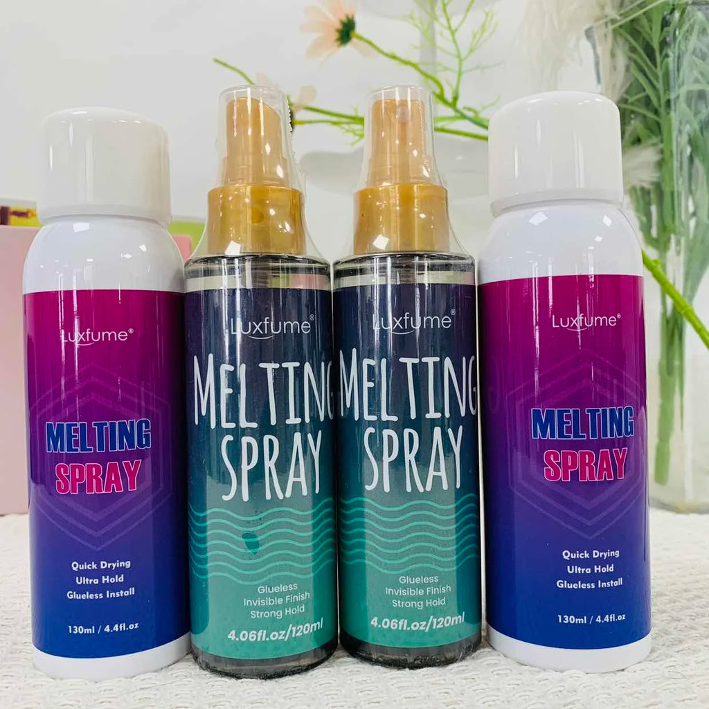 Lace wig installation kit/set Front lace wig glue Melting Spray for lace wig melting spray and lace glue got 2b melting spray
