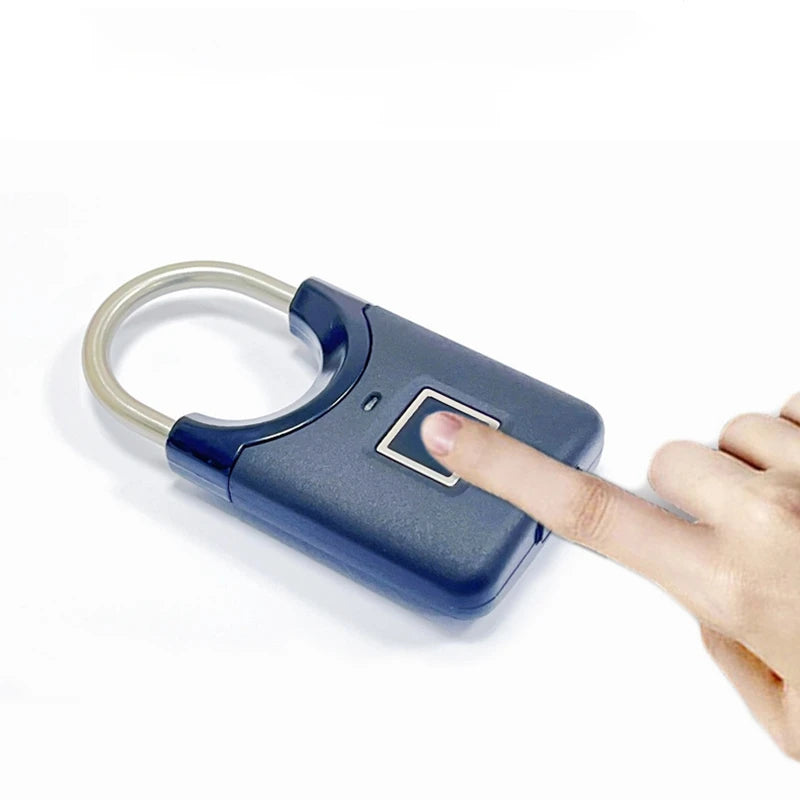 Smart Fingerprint Padlock Mini Electronic Security Locker Fingerprint Lock Anti-Theft USB Charge For Bike Gym Locker Luggage