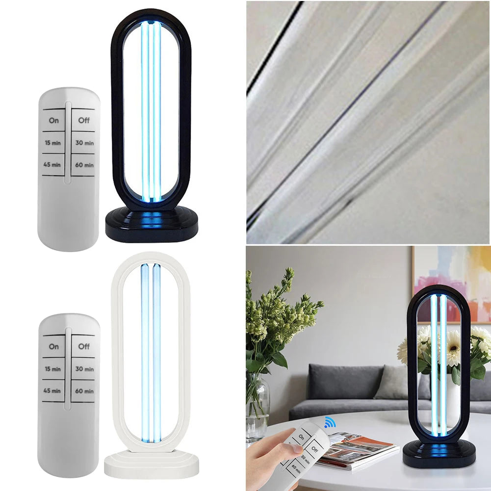UVC Light Sanitizer with Remote Control 3-Speed Timing Ultraviolet 110V/220V UV Light Sanitizer Home Room Disinfection Device