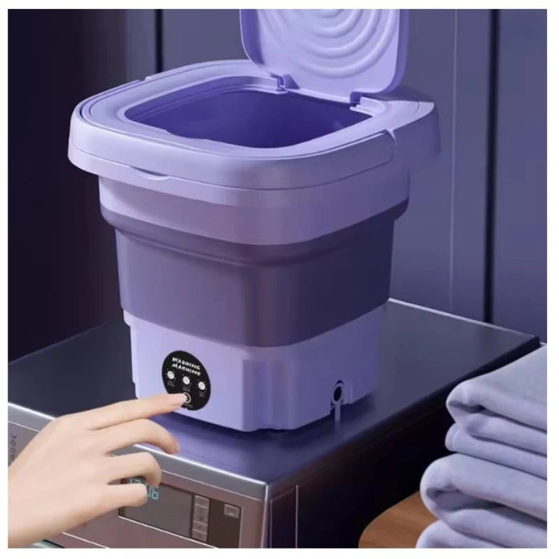 Best-selling folding washing machine - portable and simple - ideal for quick cleaning of underwear, socks during business trips.