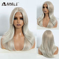 Noble Synthetic Lace Front Wig Long Straight Ombre lace Wig Cosplay part Wig Blonde Wigs For Women Lace Wig synthetic Lace Wig