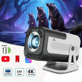 Mini Projector 720P Android 13 WiFi6 BT5.0 Portable Home Cinema 4K Support Auto Keystone Outdoor Movie Phone Laptop Compatible