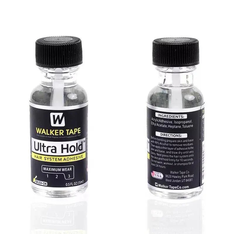 Ultra hold Walker tape hair glue for lace wig 15ml bond hold lace wig glue waterproof men's toupee glue hair glue for lace wig