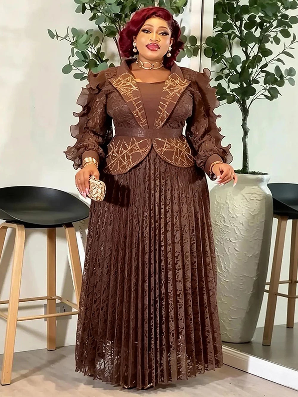 Elegant Women Long Dresses 2026 Spring Summer Clothing Pleated Maxi Robes Wedding Party Prom Evening Gowns Birthday Ladies Dress
