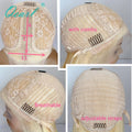 Glueless Lace Front Wig Ash Brown Blend Blonde Colored Real Human Hair Wigs 100% Natural Women Wig HD Transparent Small Large